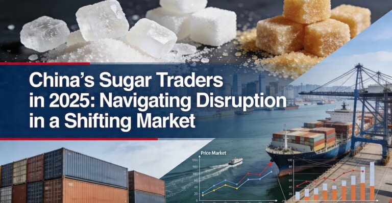 China sugar traders 2025-2026: Analysis of sugar supply chain, container logistics, and market disruption.