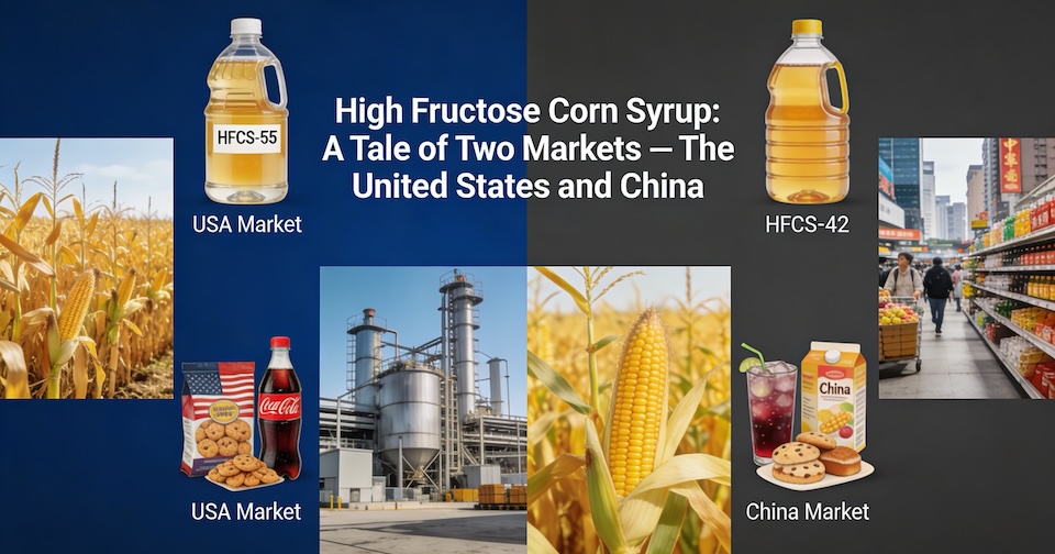 US vs China HFCS per capita consumption comparison
