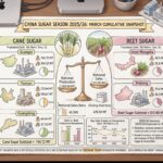 China sugar production and sales chart March 2026