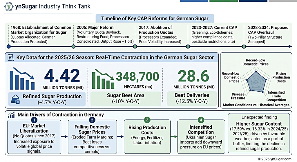 German Sugar Production Statistics 2023-2026 Table