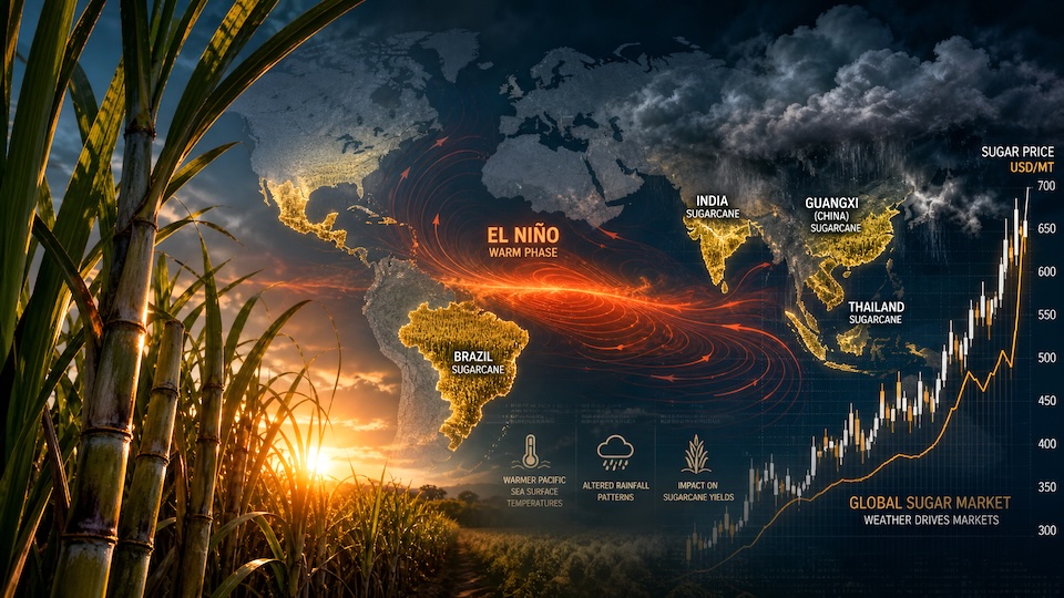 El Niño 2026 sugar market impact analysis chart