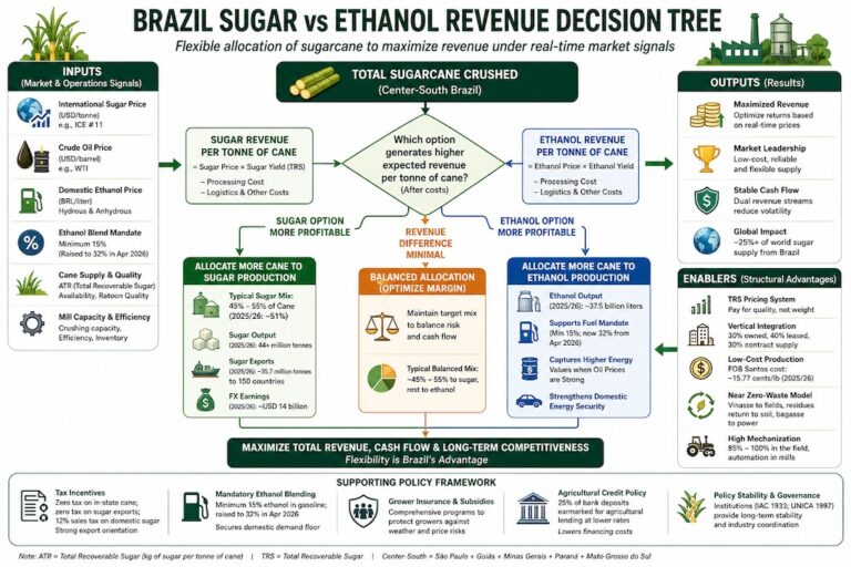Brazil Sugar Industry Revenue Decision Tree 2026