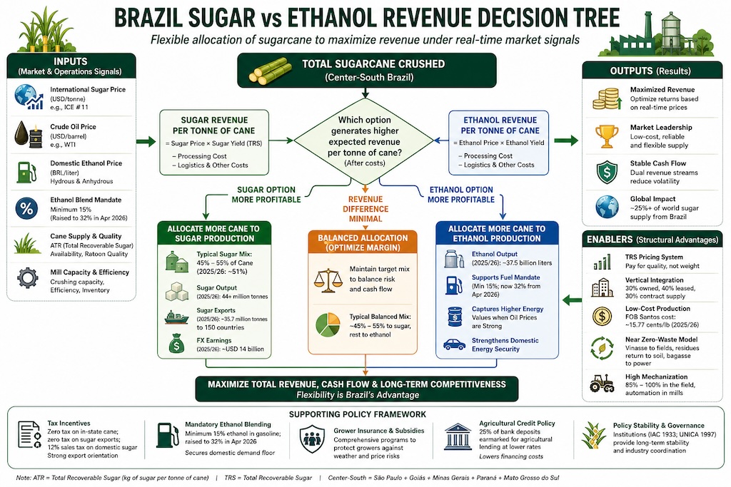 Brazil Sugar Industry Revenue Decision Tree 2026