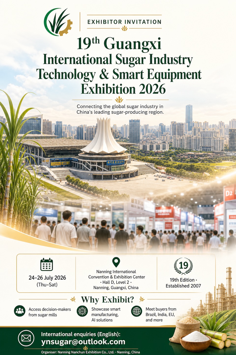 19th Guangxi International Sugar Industry Exhibition 2026 Nanning China