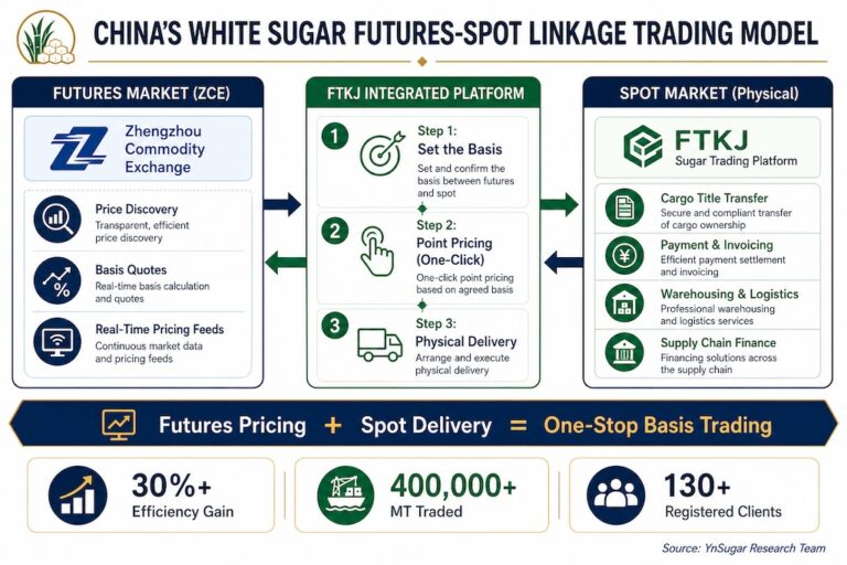 Infographic of Sugar Basis Trading China Model