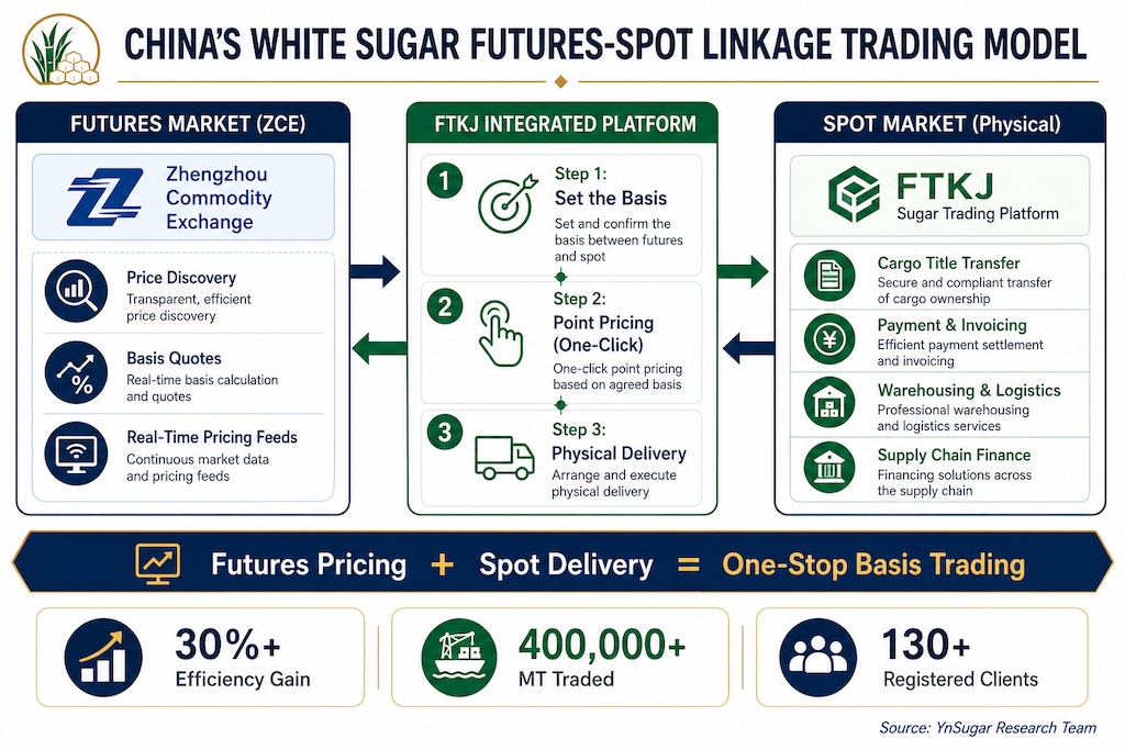 Infographic of Sugar Basis Trading China Model
