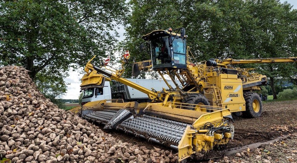 France sugar production and European beet harvesting operations