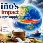 El Niño global sugar outlook 2026/27 conceptual artwork showing weather risks and sugar supply